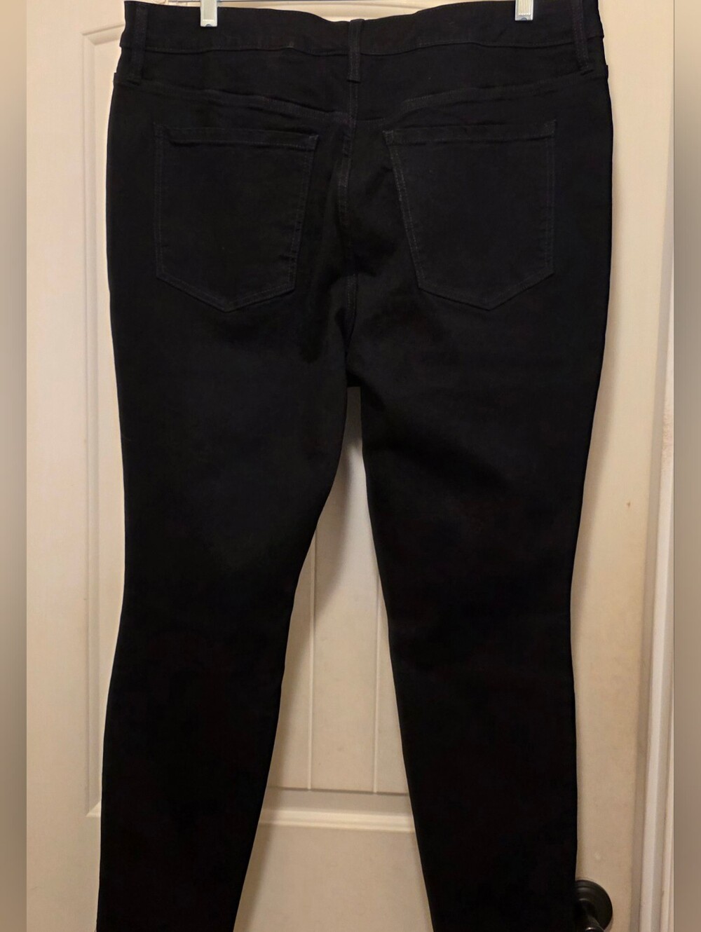 NWT Terra & Sky Black Denim Womens Plus 16W High-Rise 5 Pocket Skinny Jeans - Picture 2 of 6